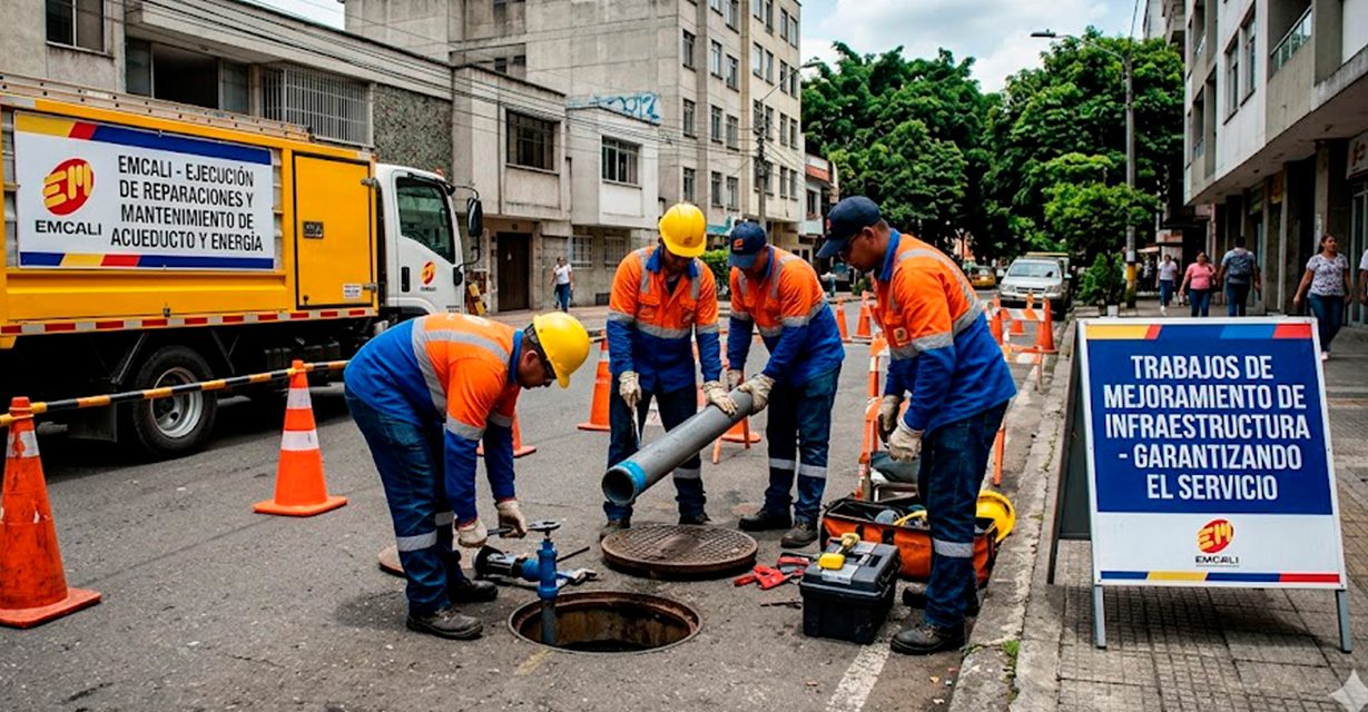 Emcali intensifica intervenciones en infraestructura de acueducto y energía