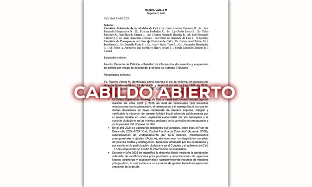 Bomba fiscal en Cali: explota en reforma tributaria IV
