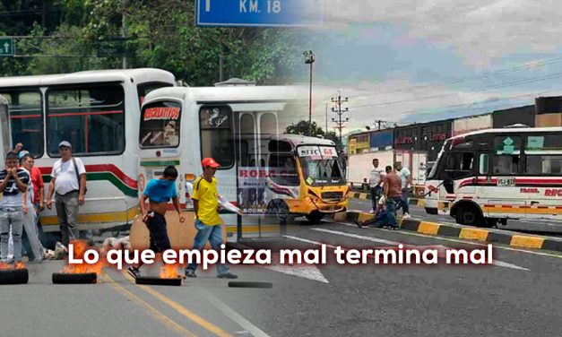 Bloqueos de transportadores urbanos; una crónica anunciada