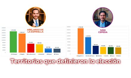 Abelardo – Cepeda / Escrutinio – votación por departamentos y D.C