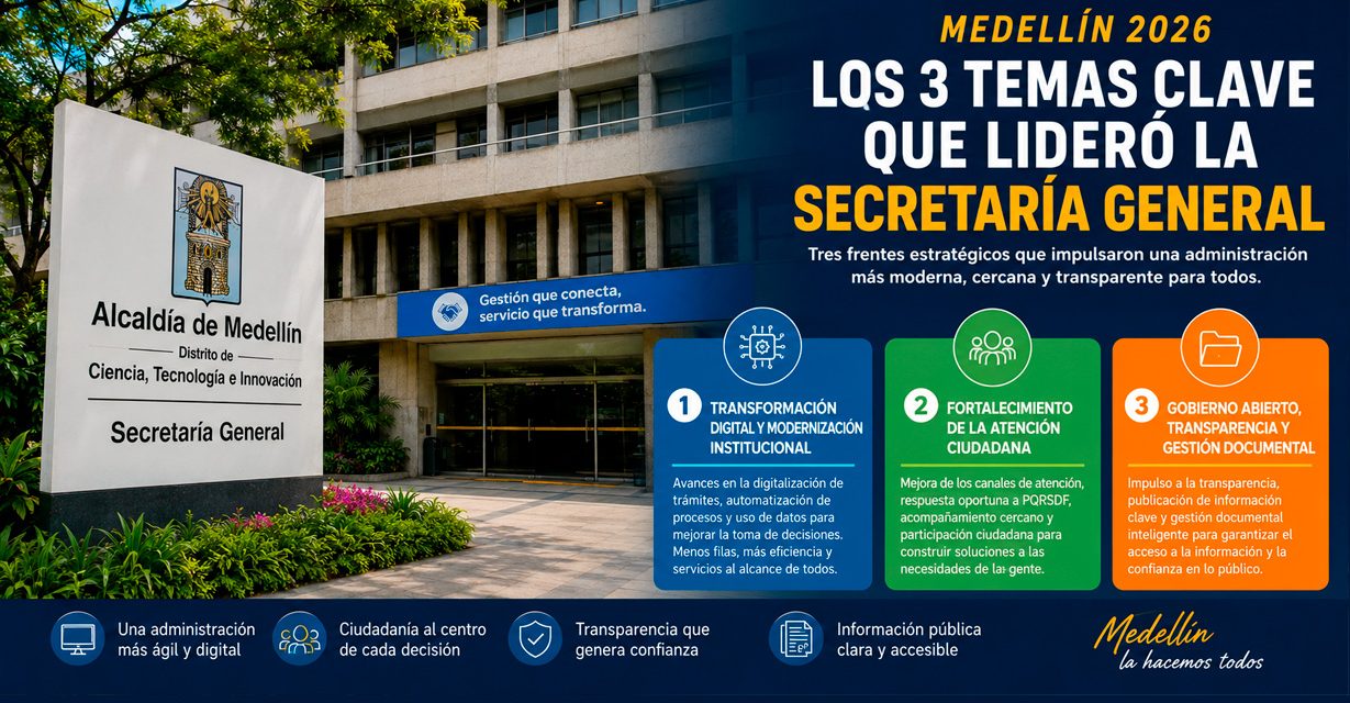 Temas que marcaron la agenda de la Secretaría General de Medellín