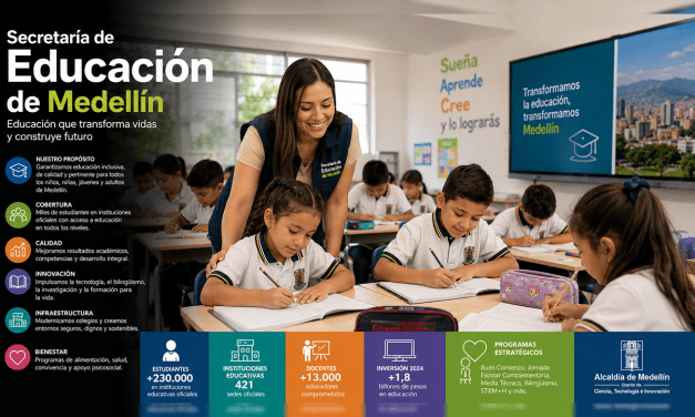 Secretaría de Educación de Medellín, la apuesta por una ciudad que transforma su futuro desde las aulas