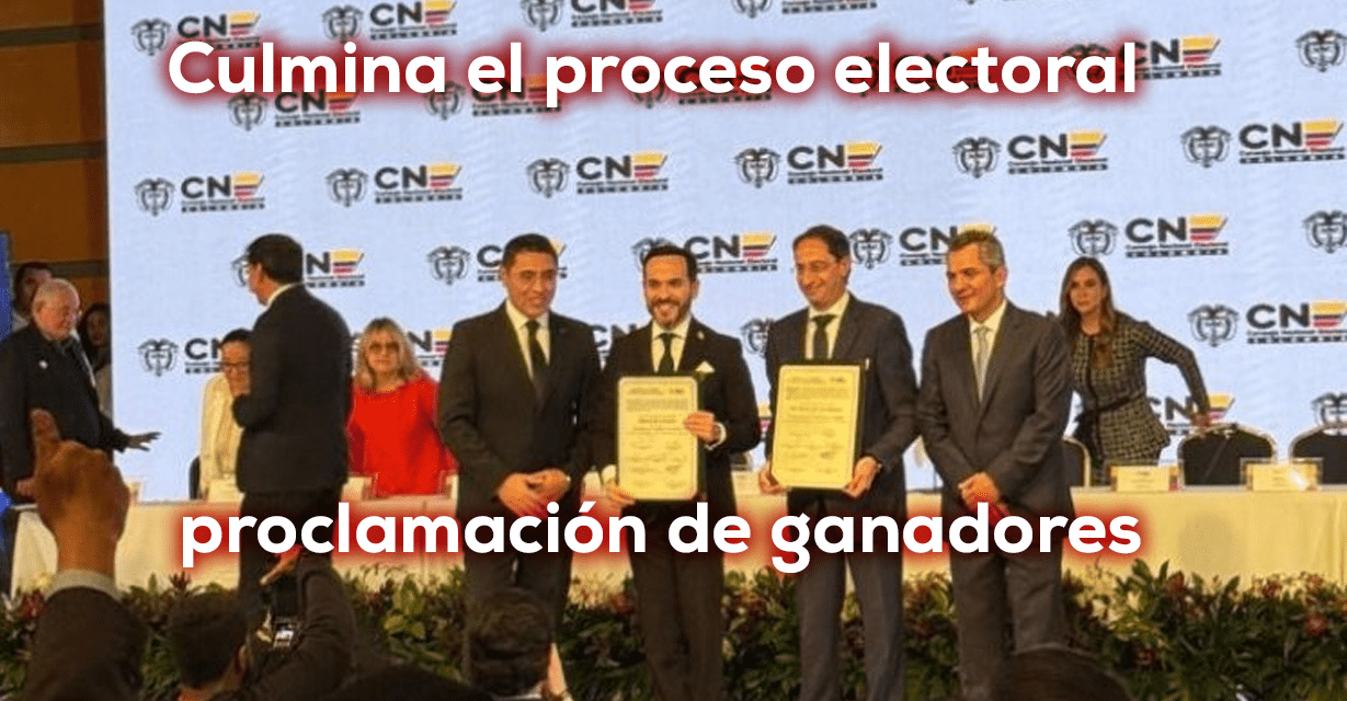 CNE entrega credenciales al presidente y vicepresidente electos tras victoria