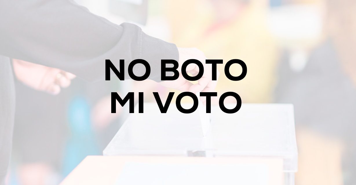 No boto mi voto