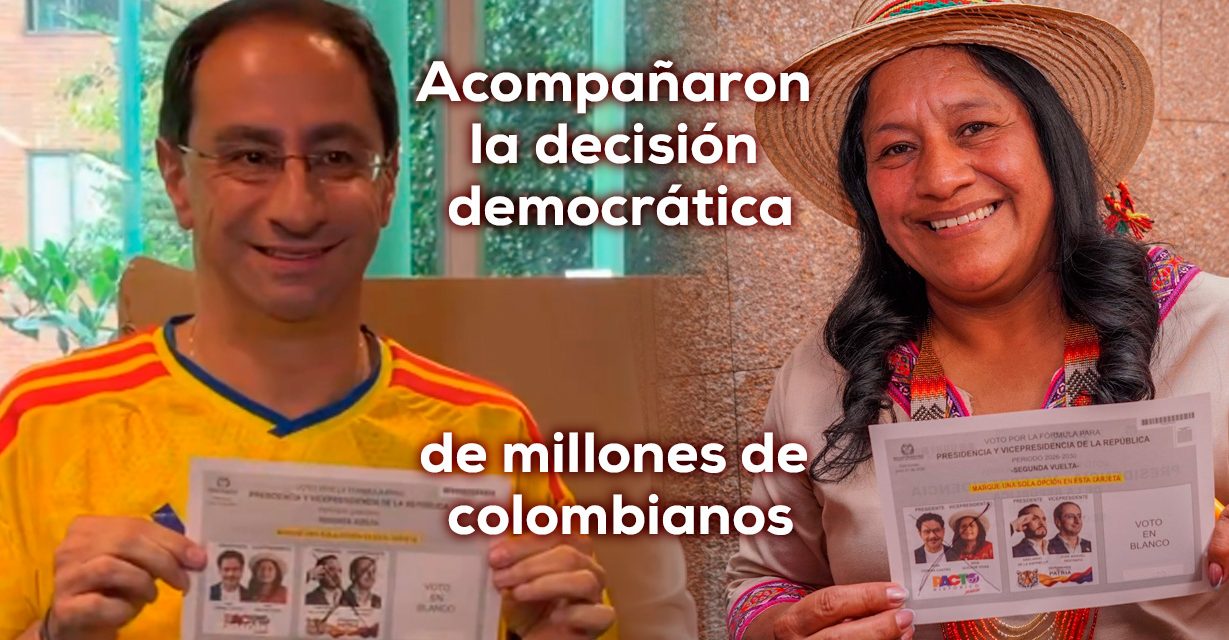 Candidatos vicepresidenciales vivieron la jornada y la expectativa nacional