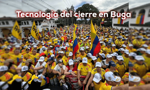 Tecnología, logística y producción del cierre de campaña de Abelardo de la Espriella en Buga