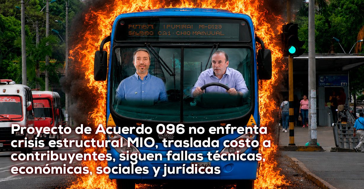 El MIO: 2 décadas de fracaso,  otros $330.000 millones para sostener un muerto