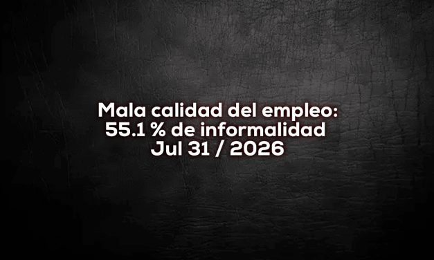 Empleo récord, economía sigue viviendo de la informalidad