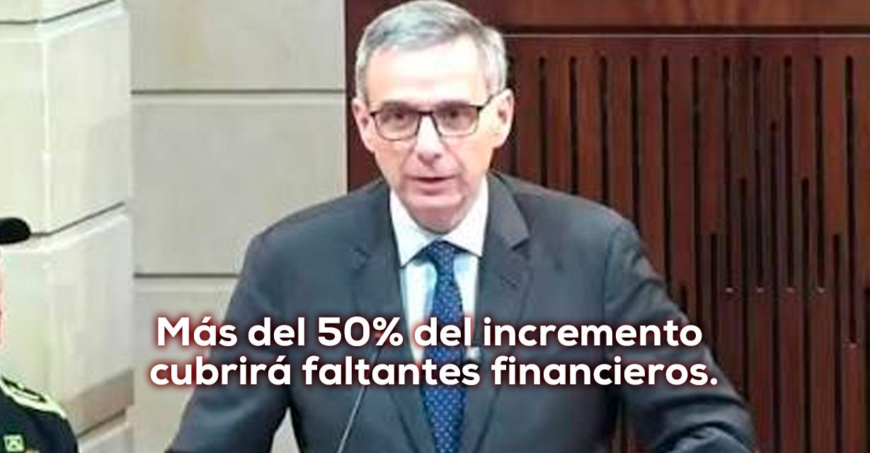 Presupuesto 2027, aumento tapará huecos heredados