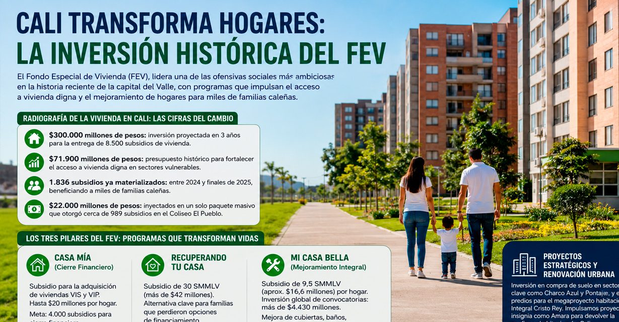 Cali Transforma Hogares: La Inversión Histórica del FEV