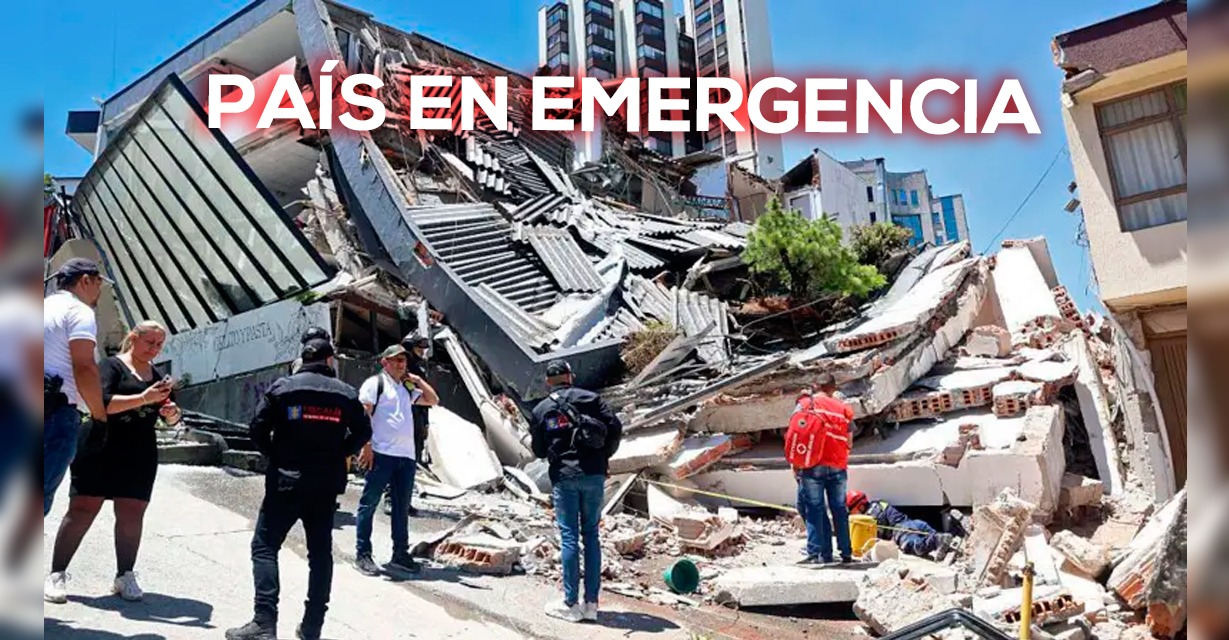Colombia bajo escombros: terremoto de 7,4