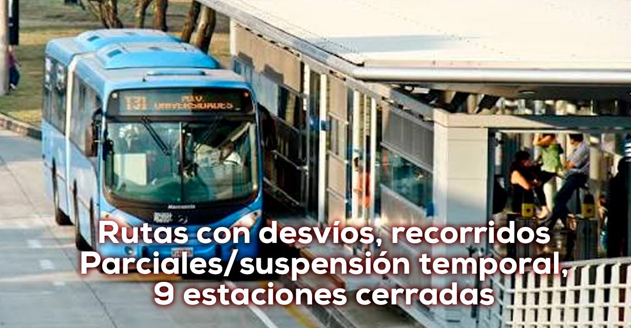 Cali: cierres viales modifican la operación del MIO