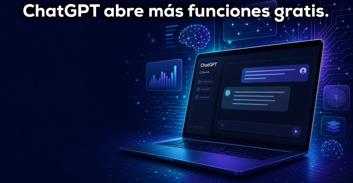 ChatGPT abre la puerta: más inteligencia gratis y una nueva batalla por los usuarios