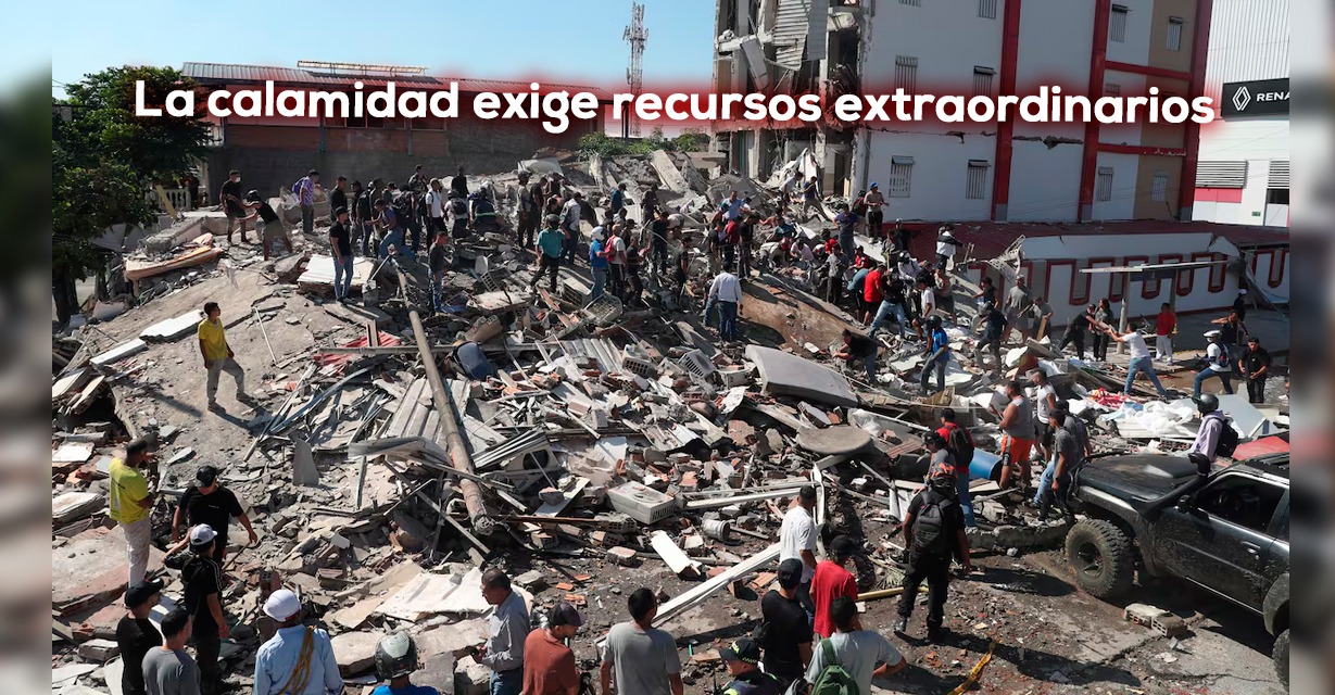 Emergencia económica, para la tragedia del terremoto
