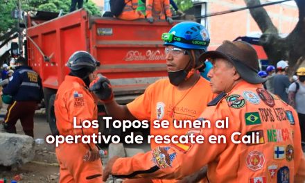Topos Azteca de México llegaron a Cali para apoyar rescates