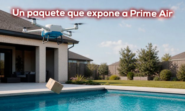 El paquete que cayó en una piscina expone a Prime Air