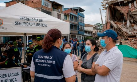 Seguridad y Justicia lleva orientación a las zonas afectadas por el terremoto en Cali