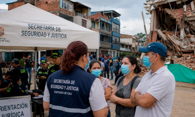 Seguridad y Justicia lleva orientación a las zonas afectadas por el terremoto en Cali