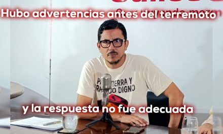 Mauricio Zamora pone al Concejo frente a la crisis del terremoto