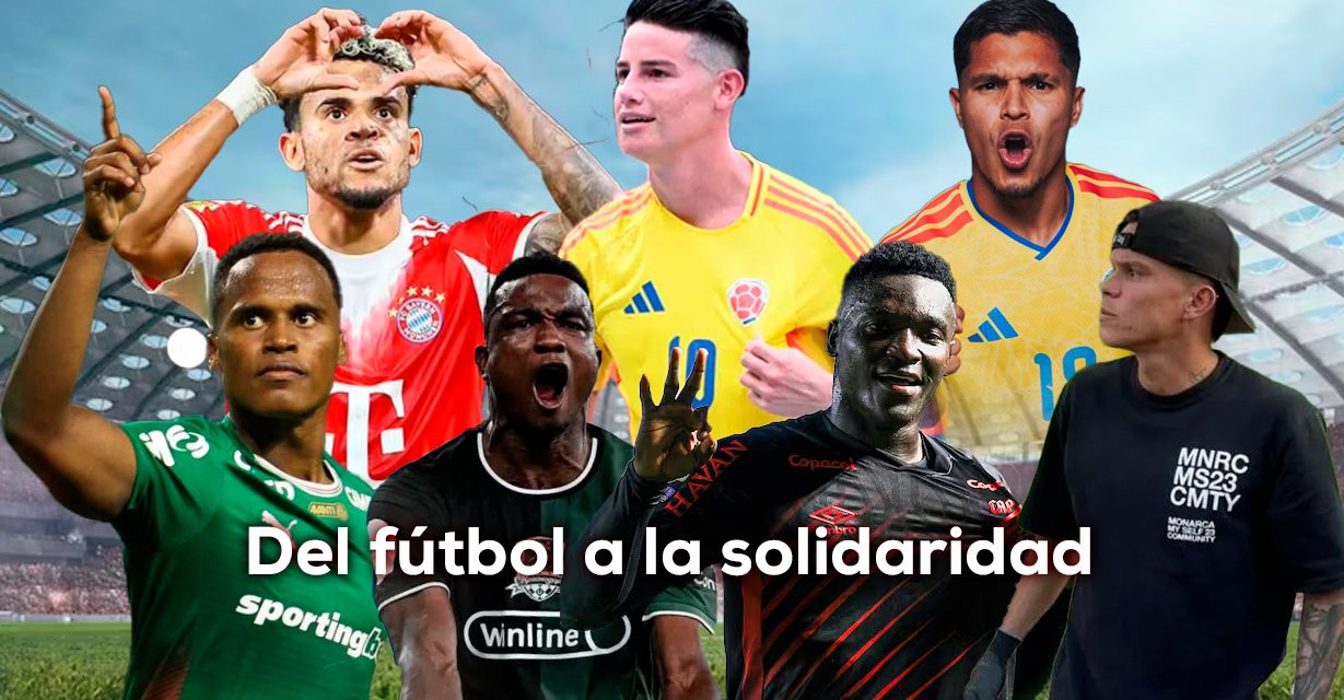 Futbolistas colombianos se movilizan para ayudar tras el terremoto