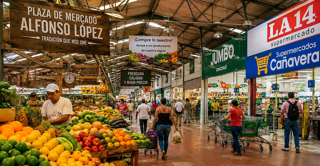 El corazón comercial y alimentario de Cali