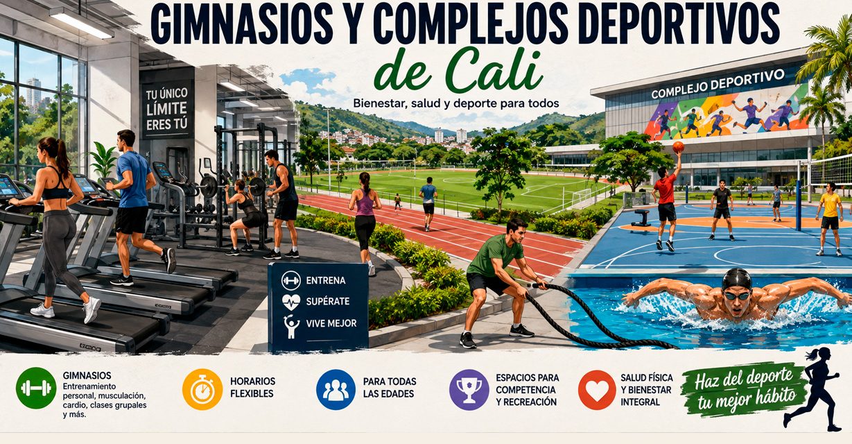 Cali se mueve: gimnasios y complejos deportivos para entrenar, competir y vivir mejor