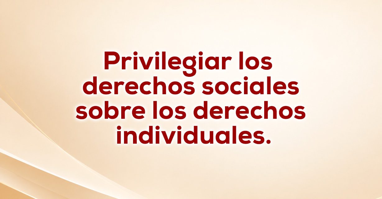 La prevalencia del interés general