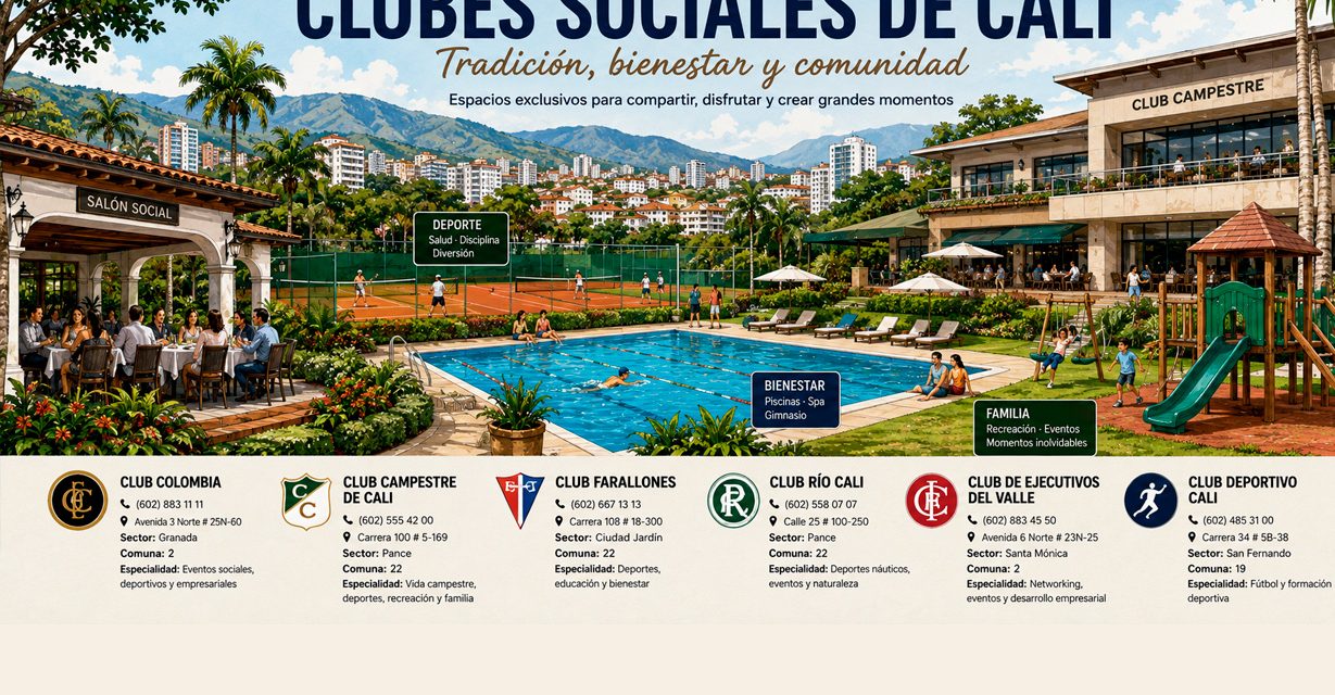 Cali en sociedad: los clubes donde se encuentran deporte, cultura, negocios y familia